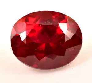 9.70 Ct Natural Mozambique Blood Deep Red Ruby Unheated Loose Certified Gem - Picture 1 of 5