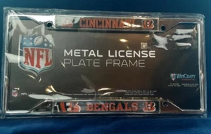Cincinnati Bengals Chrome License Plate Frame - NFL - Football - Picture 1 of 5