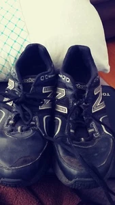 MENS NEW BALANCE 416 TRAINING BLACK LEATHER ATHLETIC SHOES SIZE 12 EE MX416BL - Picture 1 of 10