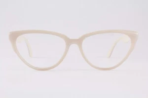 Raro Auténtico See Gafas 6964 C58 54 mm Crema de Marfil Gato Anteojos Italia - Imagen 1 de 5