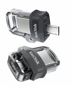 SanDisk Ultra Dual Drive m3.0 32GB 64GB 128GB 256GB USB Flash Drive MicroUSB AU - Picture 1 of 13