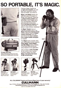 Cullmann Tripod Famingdale NY Portable Magic Man Bag Vintage Print Ad 1990 - Picture 1 of 4