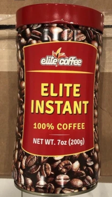 BEST BY: DEC 15 2023 Elite растворимый 100% чистый кофе, 7 унций. КОШЕРНАЯ ДОСТАВКА ПО США - Изображение 1 из 4