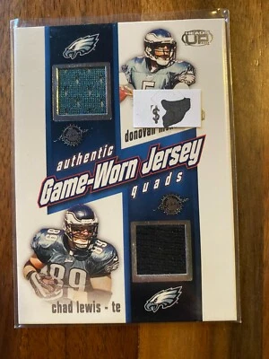 A70,297 - 2002 Pacific Heads Up Jerseys #27 C.Lewis/McNabb/Mitchell/Pinkston - Image 1 of 2