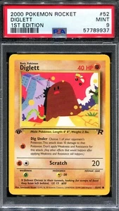 PSA 9 Pokemon 2000 1a edizione Team Rocket Diglett #52 - Foto 1 di 2
