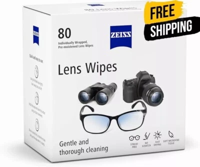 ZEISS Pre-Moistened Glasses Lens Cleaning Wipes, 80 Count Pack - Image 1 of 4