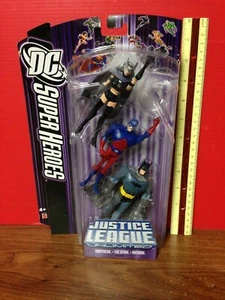 DC Comics Justice League The Huntress The Atom Batman Action Figures Set J3715 - Picture 1 of 4