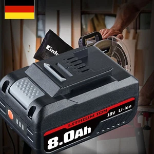 8,0Ah Ersatzakku Für Einhell 18V Akku POWER X-CHANGE Lithium PXC Batterien - Bild 1 von 16