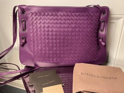 Bottega Veneta Women's Shoulder Bag 623963, Purple Intrecciato Nappa Leather - Image 1 of 4