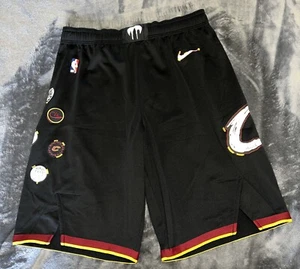 36 + 2 (Large) Nike NBA Swingman Cleveland Cavaliers GAME Shorts With Patches - Picture 1 of 6