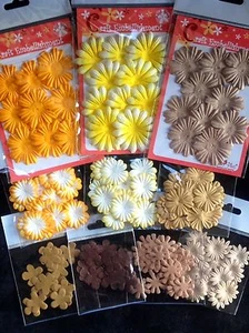 178 Flowers flower Lot petals assortment Handmade mulberry paper autumn cards 23 - Picture 1 of 7