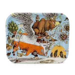 Mossy Giant Bird-House Rolling Tray Large - Picture 1 of 4