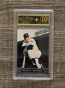 MICKEY MANTLE 1992 #7 Pinnacle GRADED ASG MINT 10 - Picture 1 of 1