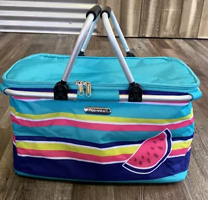 Tupperware Picknick Isoliertasche Tageskühltasche gestreifte Wassermelone Heckklappe - Bild 1 von 11