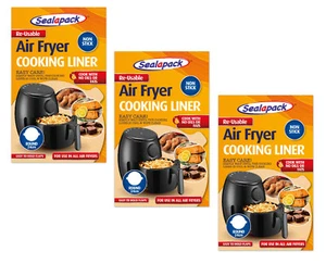 3x Air Fryer Round 24cm Re Usable Air Fryer Cooking Liner Round Sheet Universal - Picture 1 of 1