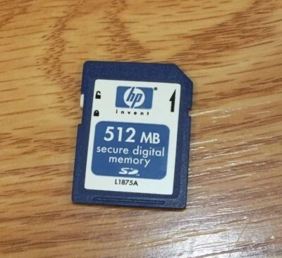 Genuine HP (L1875A) 512MB Secure Digital Memory Card  - Image 1 of 3