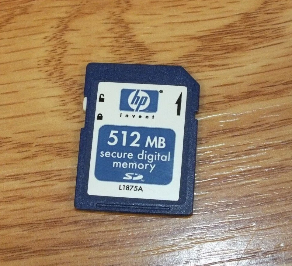 Genuine HP (L1875A) 512MB Secure Digital Memory Card  - Image 1 of 3