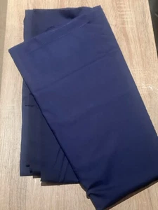 Dark Blue Cotton Fabric Sewing Making Design Metres Lrg Lot - Picture 1 of 2