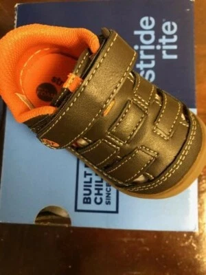 Stride Rite Boys' Foster Brown Closed-Toe Memory Foam Sandals - Size 3.5 Toddler - Image 1 of 3