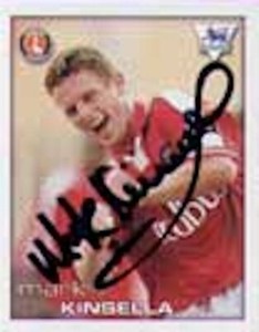 Mark Kinsella - Charlton - Signed Sticker - COA - (8388)