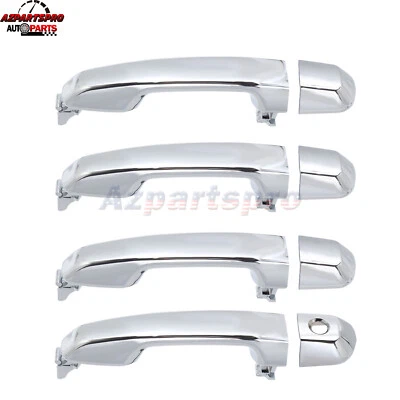 Manija de puerta exterior cromada trasera izquierda derecha para Toyota 4Runner 2010-2022 Foto 1 de 4