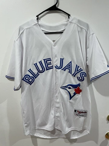 Toronto Blue Jays Majestic Price #14 White Blue Stitched Jersey Size 40 Cover
