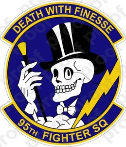 STICKER USAF  95TH FIGHTER SQUADRON C - Picture 1 of 1