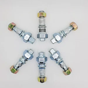 6x Wheel Stud Nut Rear Left for ISUZU NPR NQR NPR-HD NRR (Drum Brakes) 98-08 - Picture 1 of 15