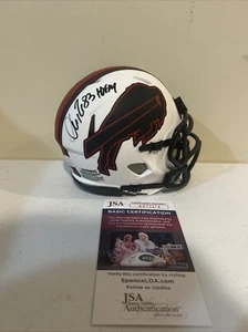 BUFFALO BILLS- ANDRE REED SIGNED AUTOGRAPH MINI HELMET JSA COA FOOTBALL HOF - Picture 1 of 8