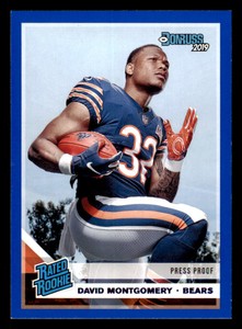 2019 Donruss Press Proof Blue #311 David Montgomery RR