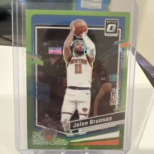 23-24 Donruss Optic Jalen Brunson Lime Green /149 New York Knicks  - Picture 1 of 2