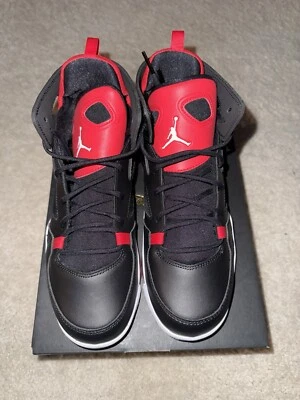 Jordan Flight Club 91 Negro Universidad Rojo Blanco GS Zapatos Juveniles DM1685-006 Foto 1 de 4