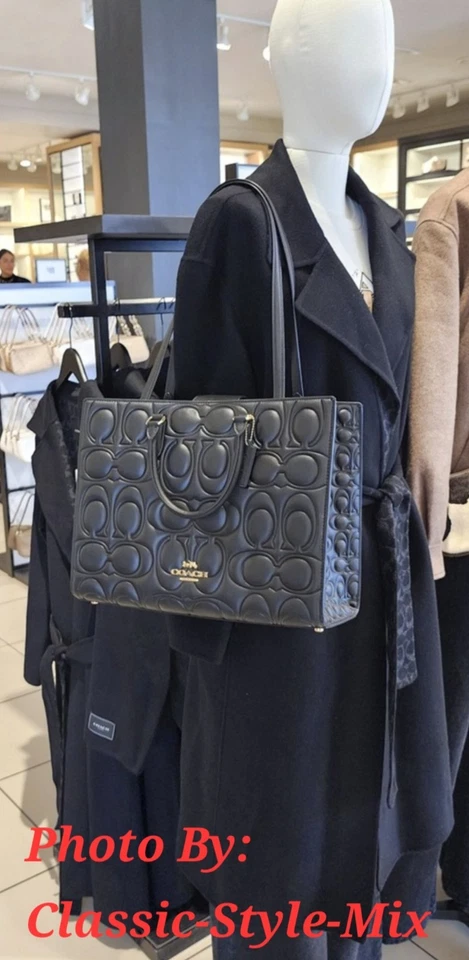 Coach Maggie Tote Bag In Signature Leather CY672 With Tags /Factory Wrapped