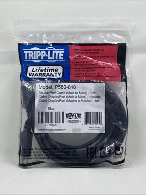 Tripp Lite P580-010 DisplayPort Cable - Black - Image 1 of 4