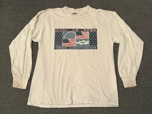 Vintage 2001 US Open Tennis Championships Long Sleeve Shirt Sz L FLAWS - Picture 1 of 8