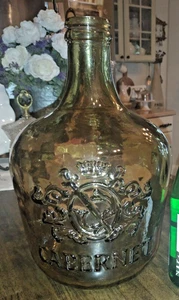 Vidrios San Miguel 3,5 galloni grande 17" brocca vino cabernet vetro marrone VUOTA - Foto 1 di 22