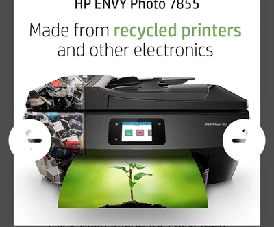 HP Envy Photo 7855 All-in-One Wireless Color Printer K7R96A Works w/ Alexa - Image 1 of 4