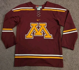 Nike University Of Minnesota Golden Gophers Hockey Jersey Youth Large - Picture 1 of 7