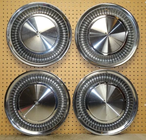 (4) OEM 1974-1979 15" Cadillac DeVille Fleetwood SeVille Hubcaps 0168876 2020 - Picture 1 of 17
