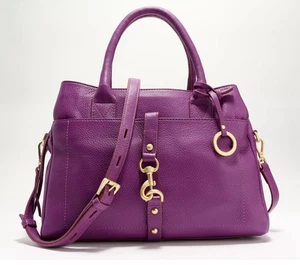 LODIS Texas Leather Morgan Satchel with crossbody strap - Picture 1 of 19