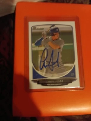 Tarjeta de béisbol firmada por Aaron Judge 2013 Bowman Draft Yankees IP automática Foto 1 de 2