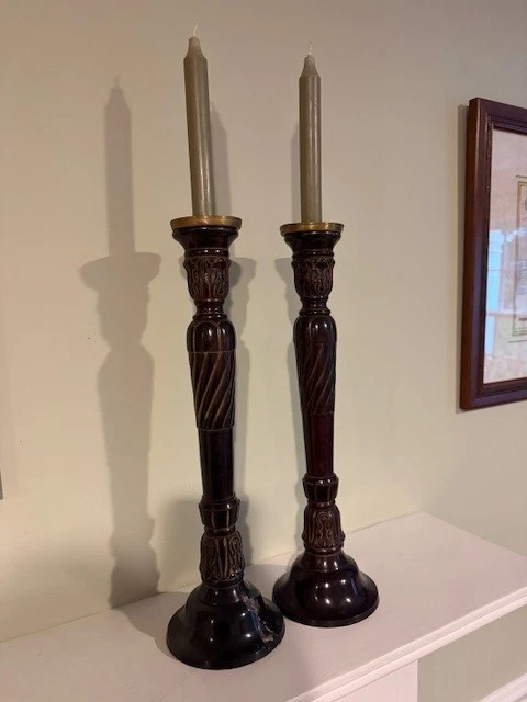 Southern Living at Home-Set  of 2 14.5” Tall #40498  “Garrity House Candlestick” - Image 1 of 1