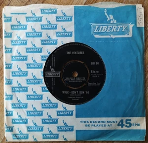 The Ventures – UK 1964 7": Walk-Don't Run '64 / The Cruel Sea. Liberty LIB 96 - Picture 1 of 4