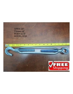 Turnbuckle Screw Straining Tensioner  M18 Rig Construction transportation ship - Picture 1 of 5