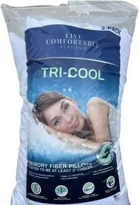 Live Comfortably Platinum Kissen 2er-Pack - Standard/Queen Size 20x 28 Zoll - 761473 - Bild 1 von 2