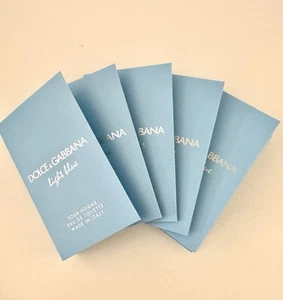 Dolce & Gabbana Light Blue Pour Homme 1.5ml Eau De Toilette Mini Sprays x 5 - Picture 1 of 5