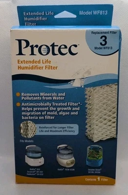 Protec WF813 Extended Life Humidifier Wicking Filter Replacement Antibicrobial - Image 1 of 4