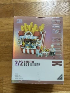 LOZ MINI Blocks - Building Toys Bricks Fries & Burger Shop - Style 1732 - 463pcs - Picture 1 of 2