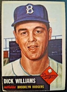 1953 Topps #125 Dick Williams BKLYN DODGERS HOF GD+ - Picture 1 of 2