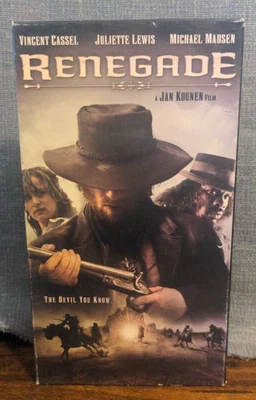 Renegade (VHS, 2004) - Vincent Cassel, Juliette Lewis, Michael Madsen-Acceptable - Image 1 of 3